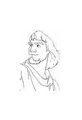 Dame Hunchback Notre Coloring Phoebus Wecoloringpage sketch template