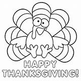 Coloring Thanksgiving Pages Preschoolers Print sketch template