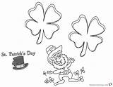 Coloring St Clover Leaf Patrick Pages Patricks Four Catholic Printable Kids Getdrawings Getcolorings sketch template