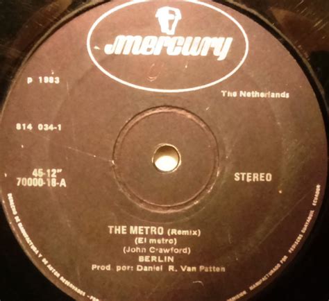 Berlin The Metro 1983 Vinyl Discogs