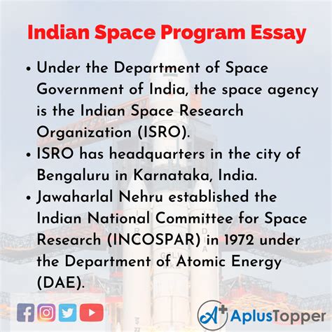 indian space program essay essay  indian space program  students