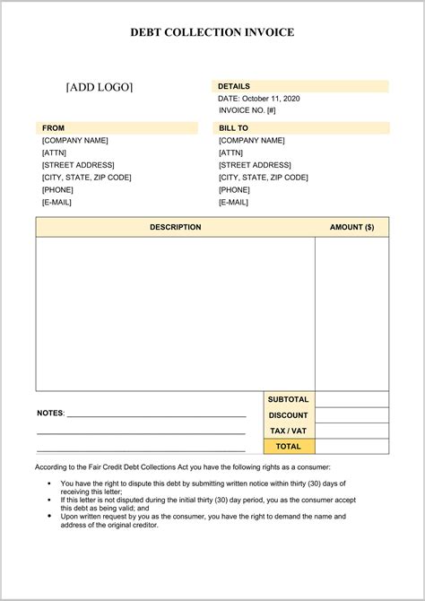 debt collection payment receipt template premium receipt forms