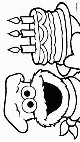 Sesamstraat Koekiemonster Elmo Kleurplaten Verjaardag Seasame Broertje Malvorlage Coloringpagesfun Stemmen Kleuren Clipartmag Taart Kleurplatenenzo Afkomstig Stimmen sketch template