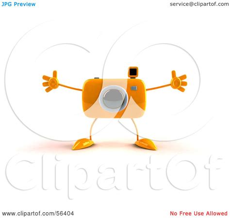 royalty free rf clipart illustration of a 3d orange