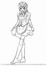 Maid Drawing Sama Wa Kaichou Draw Misaki Step Ayuzawa Anime Drawingtutorials101 Drawings Paintingvalley Ski sketch template