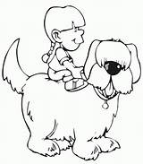 Dog Coloring Pet Pages Master His Carrying Baby Biscuit Puppy Back Bestappsforkids Template Popular sketch template