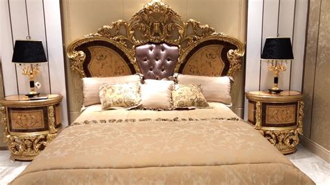 royal baroque style solid wood expensive high gloss