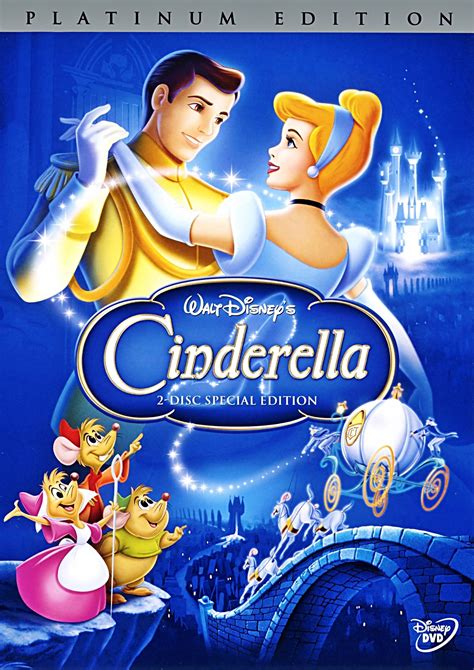 cinderella  disc platinum edition disney dvd cover walt disney characters photo