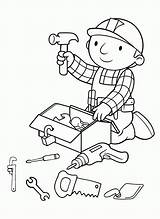 Coloring Bob Builder Pages Printable Library Clipart sketch template