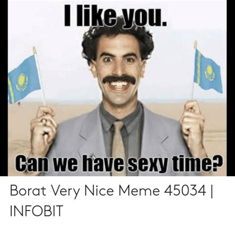 borat i like you meme love meme
