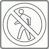 Signs Coloring Sign Pages Traffic Printable Stop Clipart Road Safety Crossing School Pedestrian Clip Template Outline Enter Cliparts Walking Building sketch template