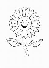 Kolorowanka Stokrotka Coloring Sunflower sketch template