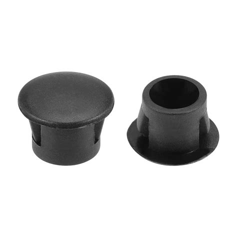 hole plugs black plastic mm  snap  locking hole tube fasteners cover flush type