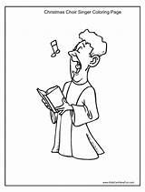 Coloring Pages Christmas Choir sketch template