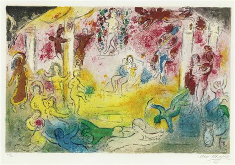 Marc Chagall 1887 1985 Temple Et Histoire De Bacchus From Daphnis