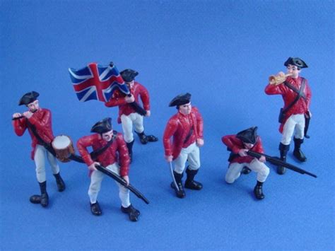 american revolutionary war british army  scale plastic figures safari