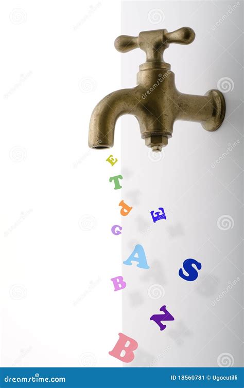 tap   words stock image image  drought sustainable