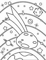 Pages Asteroid Coloring Printable Template sketch template