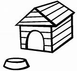 Dog House Kennel Clipart Outline Drawing Doghouse Clipartmag Coloring Kids sketch template