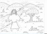 Earth Jesus Jehovah Coloring Pages Creates Moses Robin Great God sketch template