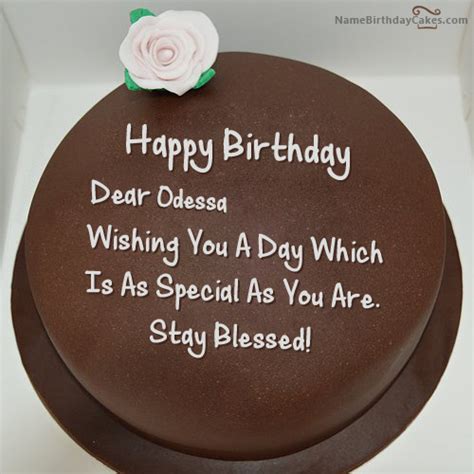 happy birthday odessa cakes cards wishes