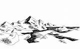 Iceberg Iconos Bocetos Ilustración ártico sketch template