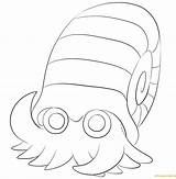 Pokemon Coloring Omanyte Pages Omastar Color Print Online Printable Drawing Paper sketch template