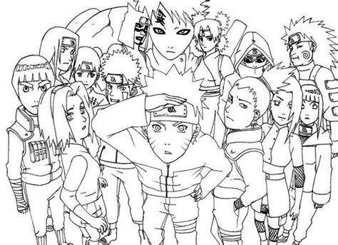coloring pages naruto shippuden