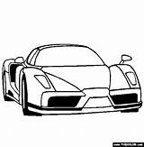 Ferrari Enzo Coloring Cars Pages Supercars Color Thecolor Italia C4 Onl Choose Board sketch template