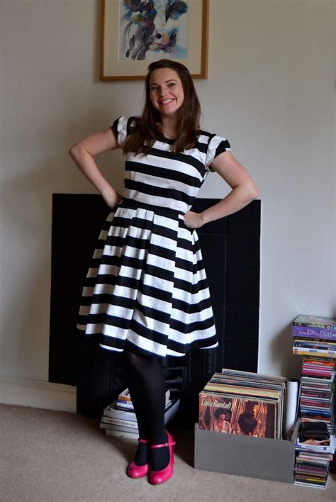 ree sewn   dress striped simplicity