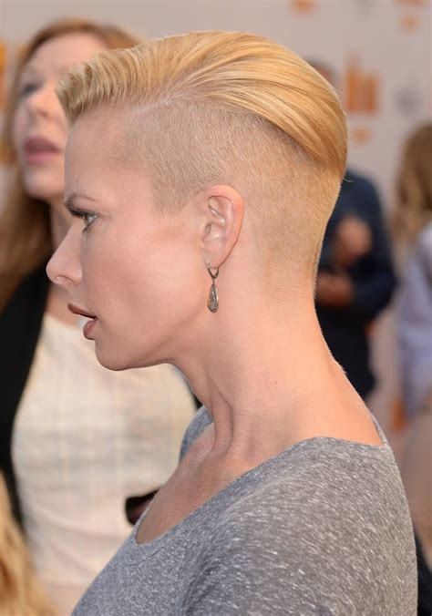 celebrities and the half shaved head trends
