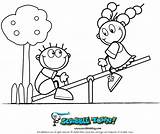 Seesaw Coloring Pages Saw Drawing Template Getdrawings Crafts sketch template