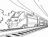 Train Coloring Outline Pages Clipart Bullet Drawing Pacific Union Colouring Print Toy Speed High Printable Color Clip Cliparts Passenger Steam sketch template