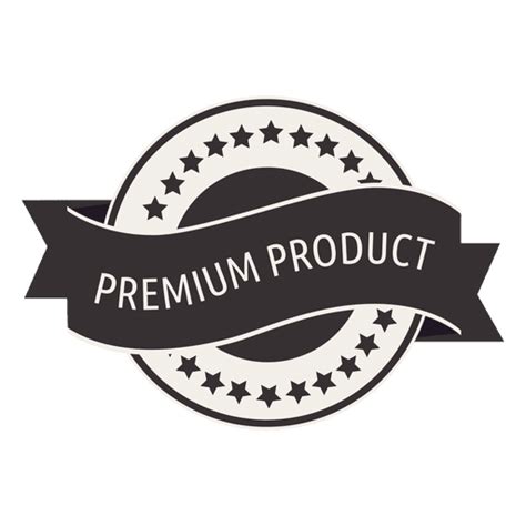 premium product retro seal transparent png svg vector file