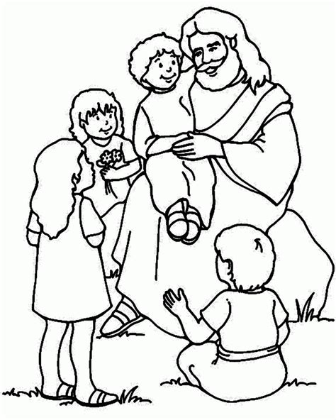 jesus loves  coloring sheet coloring home