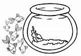 Fish Bowl Coloring Pages Outside School Sheet Clipart Aquarium Drawing Outline Empty Printable Goldfish Cliparts Template Library Getdrawings Clip Templates sketch template