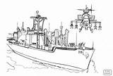 Coloring Pages Aircraft Carrier Ship Warship Battleship Navy Color Printable Getcolorings Getdrawings Print Colorings sketch template