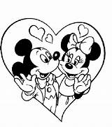 Disney Coloring Pages Valentine Couple Mickey Valentines Princess Coloriage Printable Mouse Color 5c80 Imprimer Print Minnie Miki Dessin Kids Getcolorings sketch template