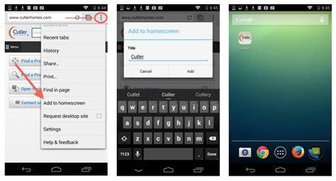 android chrome add  home screen hunglia