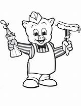 Piggly Wiggly Sausage sketch template