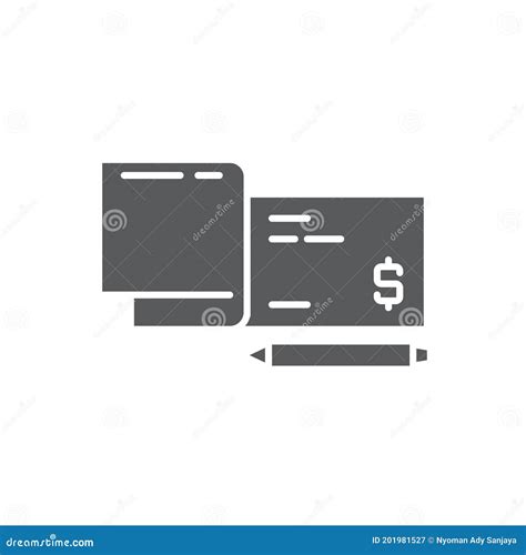 checkbook   icon color  outline vector sign linear style