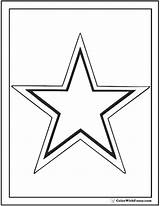 Star Coloring Pages Printable Outline Pdf Colorwithfuzzy sketch template