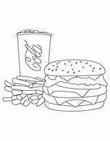 Coloring Pages Mcdonalds Burger Cola Hamburger Coca Fries French Color Print Printable Kids Getcolorings Clip Popular Books Template Amazing sketch template