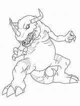 Coloring Pages Greymon Printable sketch template