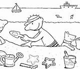 Zomer Jules Kleurplaat Kleurprent Thema Zand Zwemmen Zoeken Zomervakantie Moeilijk Mensen Kleine Kinderen Gaat Uitprinten Downloaden Kiezen sketch template