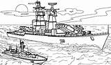 Warship Coloring Transportation Guerre Coloriage Kb sketch template