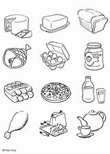Colorare Alimentazione Disegni sketch template