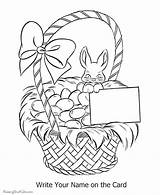 Easter Basket Coloring Pages Eggs Printable Egg Clip Cartoon Clipart Bunny Printing Help Library sketch template