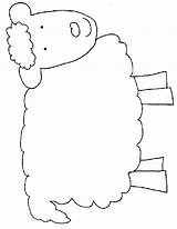 Sheep Kids Printable Coloring Animal Legs sketch template