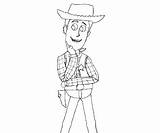 Woody Sheriff Coloring sketch template
